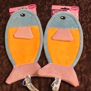 Set of Two Petco Brand - Leaps & Bounds Hooked on You Fish Kitten Scratcher Toys
